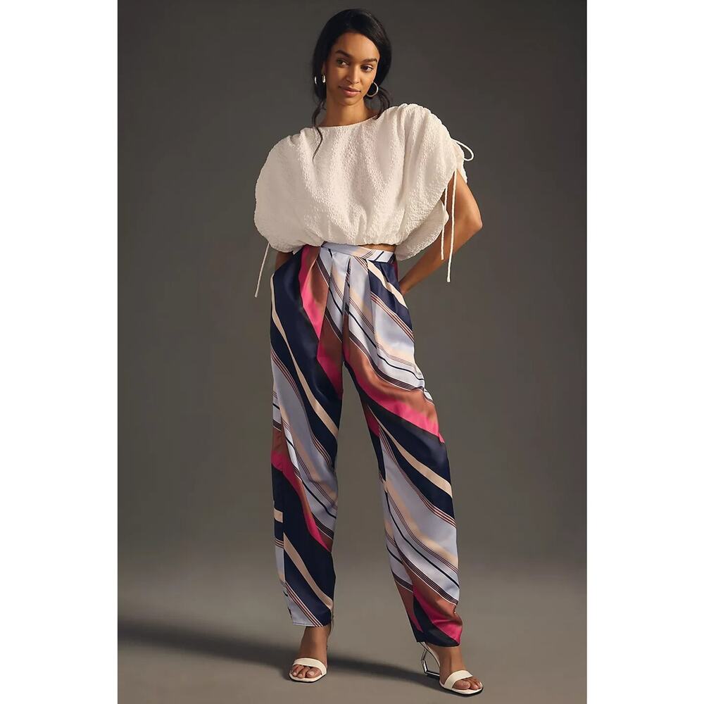 NWT By Anthropologie Silky Balloon Pants size 4T Tall Inseam 36'' #8F457